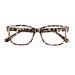 Reading Glasses Blue Light Blocking for Women Men Square Nerd Eyeglasses Frame Computer Readers Leopard 1.0 x