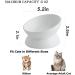 KITCHENLESTAR Ceramic Raised Cat Bowls - Slanted Elevated Porcelain Feeder Bowl for Cat's Spine Health - Backflow Prevention, Stress-Free Feeding - White - Buy Online on GoSupps.com