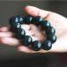 Natural Stone Bead Bracelet Men's Stone Bead Elastic Beaded Bracelet Men's Bracelet Jewelry Gift 14mm - Buy Online on GoSupps.com