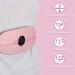 Portable Cordless Electric Waist Belt Device, Fast Heating Pad for Cramps - 3 Heating Levels & 3 Vibration Massage Modes - Menstrual Belly Heating Pad for Women & Girls - Pink - Buy Online on GoSupps.com