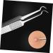 Beatifufu 3pcs Clip Zit Popping Tool Whitehead Removal Tool Tweezers Stainless Steel - Buy Online on GoSupps.com