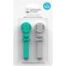 Matchstick Monkey Teether & Gel Applicator Bundle - Echo Elephant Design | BPA Free Silicone | 3 Months+ | Includes 1 Animal Teether & 2 Teether Clips - Buy Online on GoSupps.com