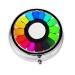 Colored Crayon Circlesround Pill Box 3 Compartments Round Pill Box Organizer for Purse Or Pocket Portable Travel Pill Box
