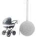 Shop Lear-au Gray Pacifier Pocket: Diaper Bag Holder with Zipper & Handlebar - Ideal Stroller Accessory for Infants - Buy Online on GoSupps.com