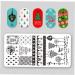 Zonster 6-Piece Nail Art Stamping Plates Set - Christmas Tree Deer & Snowflake Designs for Festive Nail Designs - Buy Online on GoSupps.com
