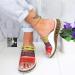 Women Sandals wedge slippers women mules orthopedic sandals summer beach flop platform big toe bone correction shoes outdoor anti -slip toe orthopedic bunion corrector 5 43 EU