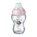 Tommee Tippee Closer to Nature Glass Baby Bottle - 250ml Slow Flow Breast-Like Teat with Anti-Colic Valve Colors May Vary - Buy Online Internationally - Buy Online on GoSupps.com
