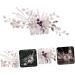 Housoutil 1pc Braided Flower Comb Wolf Tail and Ears Pearl Hair Comb Diy Women Hair Comb Womens Hair Clips Hair Claw Clips for Women Tiara Hair Accessories The Side White Abs Bride - Buy Online on GoSupps.com