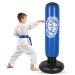 Lywaini Punching Bag for Kids, Inflatable Freestanding Bounce Back 63 Inch Kids Boxing Bag for Practicing Karate, Taekwondo and MMA, Gifts for Boys & Girls Blue