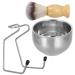 Minkissy Face Tools Blybish Shaving Brazet Set Shaving Cut Razor Halter Stand soap cream bowl cup mustache brush for home barber shaving hand tools