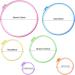 Caydo 6-Piece Embroidery Hoops & 15 Needles Set | Plastic Cross Stitch Hoops, Sizes 3.4-10.4 inch (Multicolor) - Buy Online on GoSupps.com