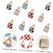 80 Pcs Bag Oil Dripping Alloy Pendant Pendant Mother Crystal Beaded 2.1X1.3CM Assorted Color - Buy Online on GoSupps.com