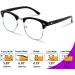 Blue Light Blocking Glasses - Square Anti-Glare for Gaming & Reading - Unisex Black - Buy Online on GoSupps.com