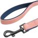 Didog Soft Padded Leather Dog Collar with Custom Engraved Name Tag - Pink Set for Small & Medium Dogs (S: 25-30 cm) - Buy Online on GoSupps.com