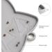 Coomazy Silicone Cat Food Mat | Non Slip Pet Feeding Mat for Dogs & Cats | Grey - Buy Online on GoSupps.com