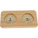 Mini Moisturizer & Thermometer - Double Display Wood Hygrometer for Home Office Baby Room & Sauna - Buy Online on GoSupps.com