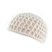 Qianmome Women Soft Rayon Snood Hat Hair Net Crocheted Hair Net Cap Mix Colors Kufi White-2pcs
