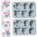 Milisten 4 Pcs Baking Cake Mold Homemade Soap Candle Silicone De para Gelatinas Owl Soap Molds Ice Cube Mold Roasting Pan Kitchen Baking Tool Silica Gel Baking Utensils Household 19.9x13.8cmx2pcs Bluex2pcs - Buy Online on GoSupps.com