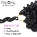 Passion Twist Hair 24 Inch 6 Packs Water Wave Crochet Hair - Natural Black Synthetic Extensions for Bohemian Braiding (1B#) Pack of 6 - Buy Online on GoSupps.com