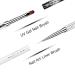 Ycyan 2Pcs Dual-ended Nail Design Brushes with Rhinestone Handle - Professional Nail Art Tools - Buy Online on GoSupps.com