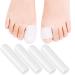 Big Toe Caps Gel Toe Tubes 4 Pack Silicone Toe Sleeves Protectors Bandages Pads for Blister Callus Corn Sore Toe Rubbing Treatment Wen and Women Large