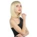 eNilecor Short Light Blonde Bob Wig 12 Straight with Bangs + Free Wig Cap - Buy Online on GoSupps.com
