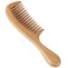 OneDor Handmade 100% Natural Green Sandalwood Wide Tooth Hair Comb - Anti-Static Wooden Detangler with Sandalwood Scent - Buy Online on GoSupps.com