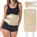 Castor oil wrap oil pack wrap abdominal wrap Castor oil oil pack wrap kit (Belly + Neck) neck relaxation adjustable elastic straps (khaki e) e khaki