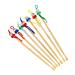 12pcs Wooden Ear Pick Ears Cleaner Natural Cleaner Screw Extractor Earwax Removal Wood Ear Cleaner Ear Wax Pick Adorable Wax Cleaner Ear Wax Remover Cartoon Ear Cleaner Child Metal