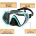 WACOOL Anti-Fog Coated Glass Snorkeling Diving Mask - Malachite Green | Adults, Teens, Kids - Buy Online on GoSupps.com