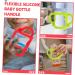 Toyvian 2pcs Silicone Bottle Handle Bottle Handles Bottle Handles Bottle Handle Bottle Grip Bottle Handle Child Milk Multifunction 13.00X7.00X6.50CM Assorted Color - Buy Online on GoSupps.com