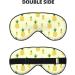 Fun Pineapple Pattern Blackout Eye Mask Soft Double-Sided Sleeping Eye Mask with Adjustable Straps for Comfortable Sleep - Buy Online on GoSupps.com