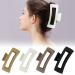 4 Pack Extra Large Hair Claw Clips for Thick & Long Hair - Non-slip Square Jaw Clips for Curly Hair - Strong Hold Matte Hair Clamps - Neutral Colors - Buy Online on GoSupps.com