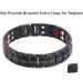 Mens Magnetic Bracelet Titanium Steel Elegant Wide Sleek Wistband for Relief Pain with Adjusting Tool and Gift Box - Buy Online on GoSupps.com