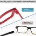 6 Pack Oprah Style Screwless Reading Glasses for Women - Spring Hinges +1.5 Magnification - Stylish & Comfortable Mix Colors - Buy Online on GoSupps.com