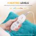 Large Weighted Heating Pad for Back Pain Relief - 4 Heating Levels - Fast Heating - 12x24 - Washable - Blue - Buy Online on GoSupps.com