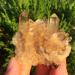 Crystal Rough Natural Crystal Rough Natural Lemon Yellow Quartz Crystal Original Stone Cluster Quartz Specimen Stone Smoked Yello Crystal Cluster Decoration 1pcs 60g--70g