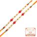 Ghasitaram Gifts Rakhi for Brother Rakhis Online -Set of 2-6047 Pearl Rakhi for My Brother with 200 GMS of Kaju katli Set of 2 Rakhis with 200 gms of Kaju katli
