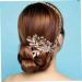Housoutil 1pc Pearl Hair Pin Wedding Hair Clips Wedding Bridal Hair Clip Pearl Hair Clip Colorful Hair Cuffs Bridal Pearl Hair Comb Floral Hair Comb Tiara Accessories Crystal Bride - Buy Online on GoSupps.com