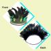 Aukmla Green Peacock Feather Fascinator Headpiece for Party - Crown Headdress Costume Headband - Buy Online on GoSupps.com