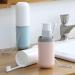 Travel Toothbrush Holder Case - Multifunctional Portable Plastic Cup (White Pink) for International Shipping - Buy Online on GoSupps.com