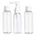 Travel Bottle Empty Clear Refillable Bottle Liquid fine Mist Containers Refillable Plastic Leak Proof Air Flight Travel Size Empty Transparent Toiletries for Liquids Accessories Cosmetic Products 5pc