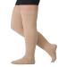 TOFLY Medical Thigh High Compression Stockings for Women & Men Closed Toe Opaque Firm 20-30mmHg Graduated Compression Socks with Silicone Band Support for Varicose Veins Edema Travel Beige 3XL 3XL 20-30mmhg Beige