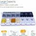 MOLN HYMY Weekly Pill Box Organizer - 7 Day AM PM Pill Case - Large Medicine Containers for Medication, Vitamins, Supplements - White+Black - Buy Online on GoSupps.com