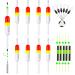 Gourami Slip Bobbers Kit,Slide Float with Bobber Stops,Balsa Wood Floats for Crappie Panfish Walleyes B.slip bobber-8pcs