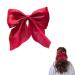 Big Hair Bows for Women Girls Coquette Bows Alligator Hair Clip Duckbill Barrette Simple Solid Color Bow Hair Clip French Style Bow for Girl Hair Accessories #08