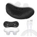Anti Snoring Devices Electric Snoring Solution for Men Women Obvious Effect Mini Anti Snoring Sleep Aid Double Eddy Current Safe & Comfortable Suitable for All Nose Shapes(Black)