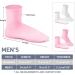 Men's Silicone Moisturizing Socks - 2 Pairs Pink/White XL Post-Pedicure Recovery Deep Hydration Foot Care for Dry & Cracked Skin - Buy Online on GoSupps.com