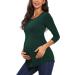 Love2Mi Maternity Short Sleeve Pregnancy T-Shirt | Summer Tunic | Size Small | Dark Green - Buy Online on GoSupps.com