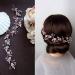 Unicra Rose Gold Leaf Wedding Hair Vine - Bridal Headpiece with Rhinestone Crystal Accent - Buy Online on GoSupps.com